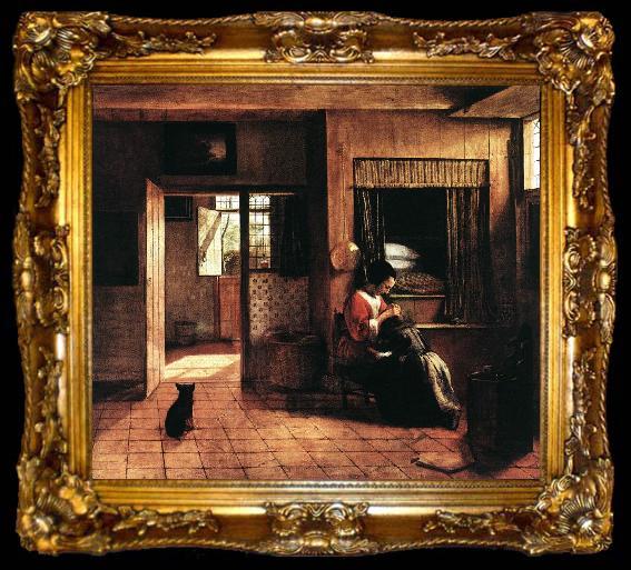 framed  HOOCH, Pieter de The Mother wsf, ta009-2